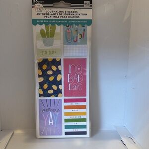 The Happy Planner Journaling Stickers - Purple, Pink, Blue, Green